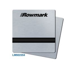 Rowmark | Mat Fırçalı Gümüş (Matt Brushed Silver) / Siyah Lazer Plaka | LaserMax LM922354