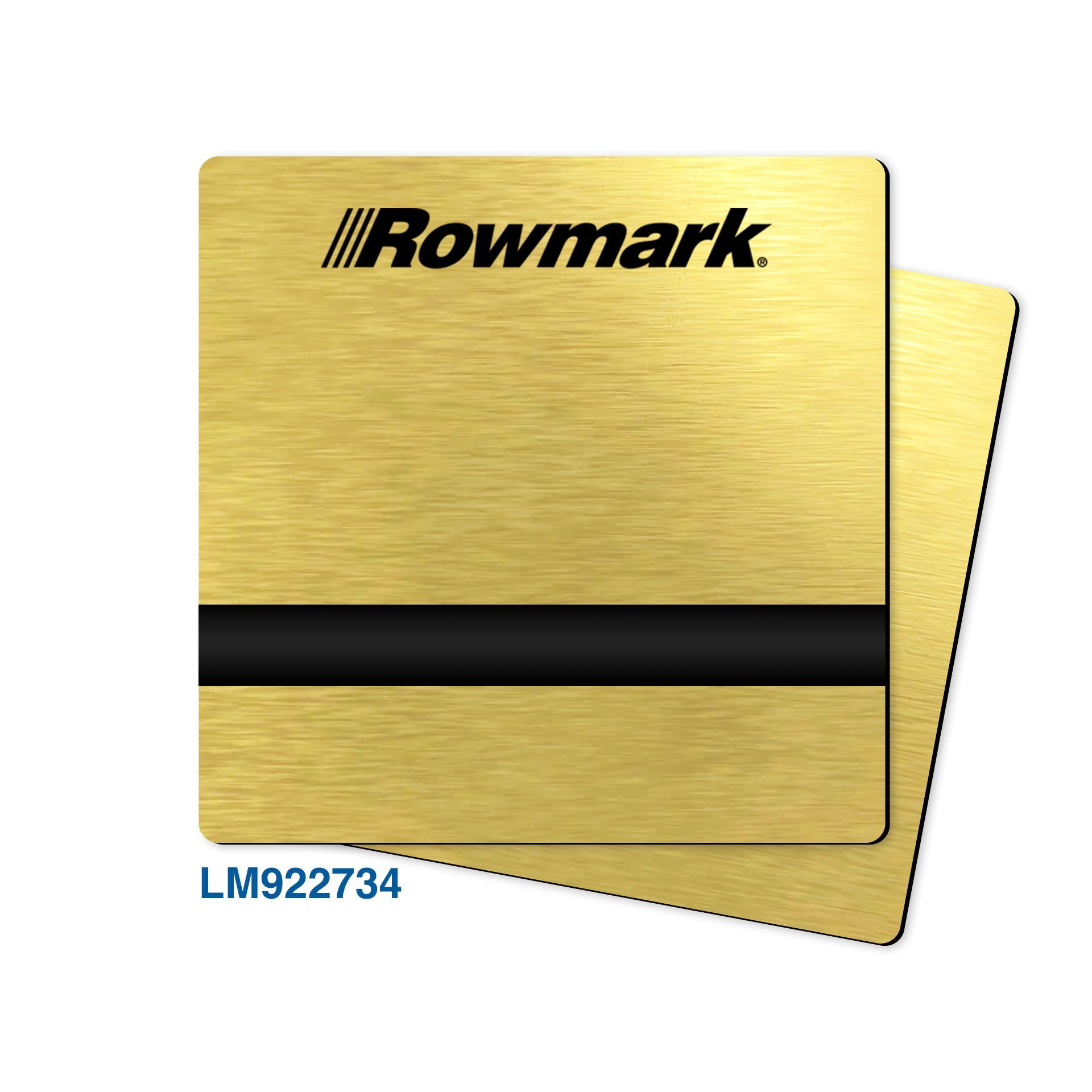 Rowmark Fırçalı Altın (Brushed Gold) / Siyah Lazer Plaka - LaserMax LM922734