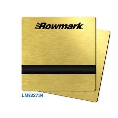 Rowmark Fırçalı Altın (Brushed Gold) / Siyah Lazer Plaka - LaserMax LM922734