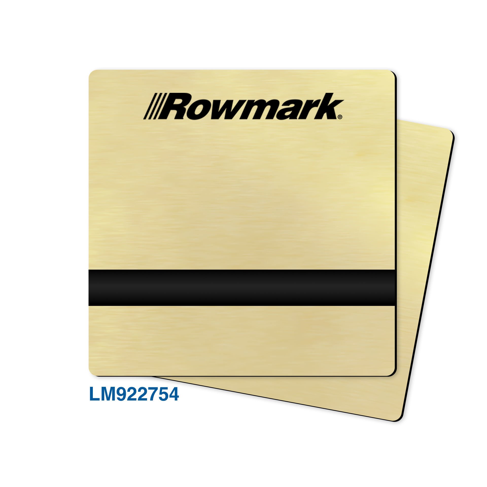 Rowmark Mat Altın (Euro Gold) / Siyah Lazer Plaka - LaserMax LM922754