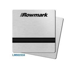 Rowmark Fırçalı Gümüş (Brushed Silver) / Siyah Parlak Lazer Kazıma Plakası (60cm x 120cm) - LaserMax LM922334