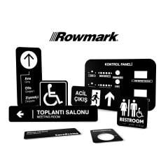 Rowmark Siyah / Beyaz - Lasermax LM922402 Lazer Plaka