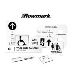 Rowmark Beyaz / Siyah - LazerMax LM922204 Lazer Kazıma Plakası (60cm x 120cm)