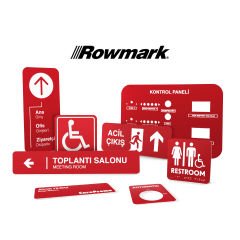 Rowmark Kırmız / Beyaz - LaserMax LM922602 Lazer Kazıma Plakası (60cm x 120cm)