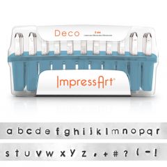 Deco (3mm) Ufak Harf Metal Damga Seti