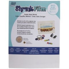 Shrink Film Takı Tasarım Kağıtları White (Beyaz)