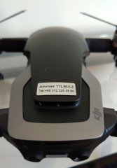 Drone İletişim Etiketi Gümüş Rengi 12,5 x 25 mm (4 lü set)