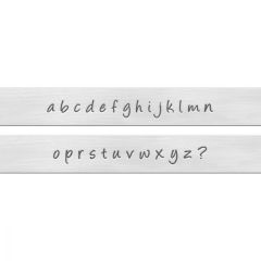 Bridgette (3mm) Metal Buyuk Harf Ekonomik Damga Seti