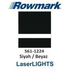 LaserLights 0.2 Siyah  / Beyaz Lazer Kazıma Plakası - Rowmark S61-1224