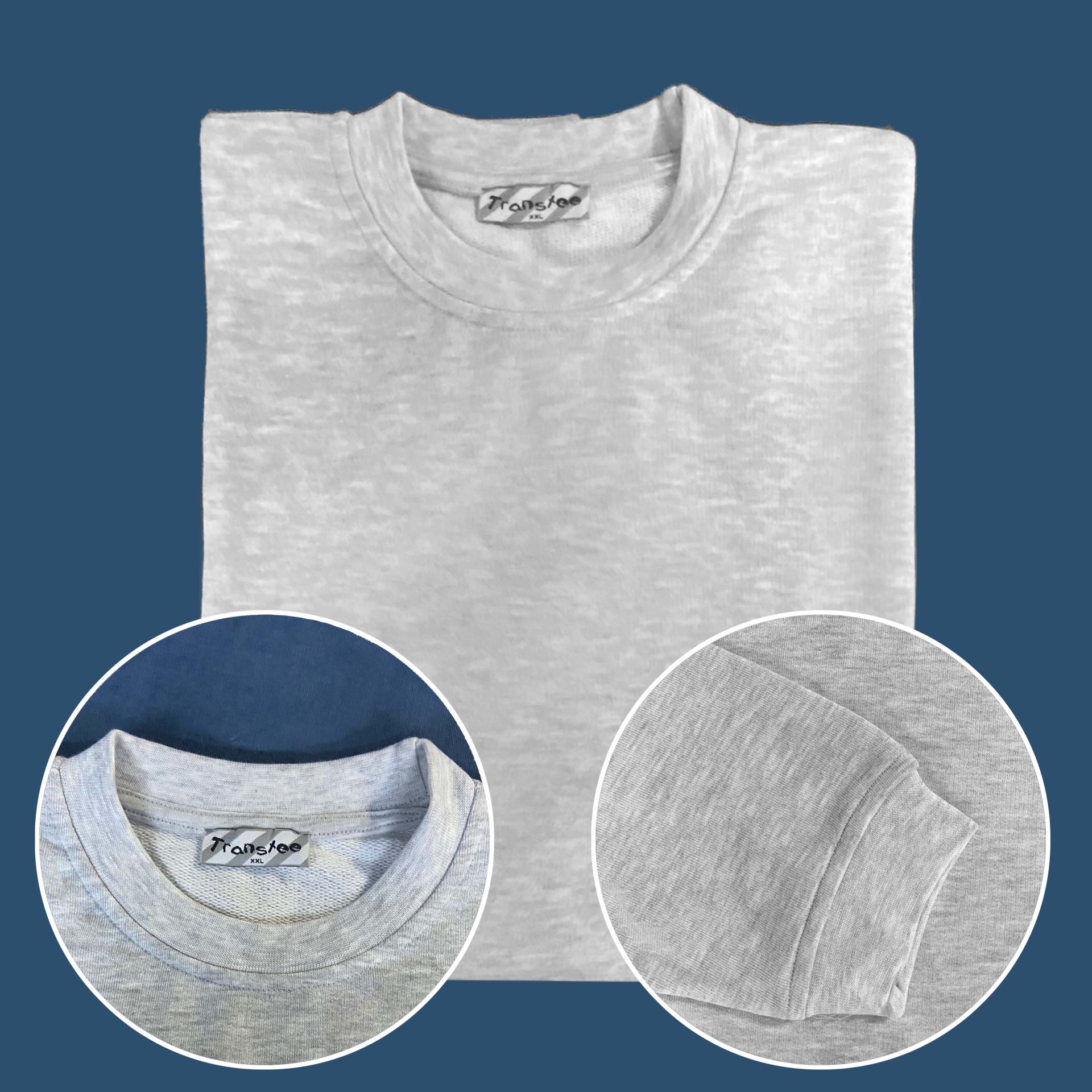 GRİ SWEATSHIRT (SUBLİMASYON BASKI) L Beden