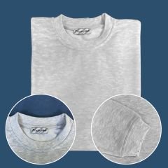 GRİ SWEATSHIRT (SUBLİMASYON BASKI) L Beden