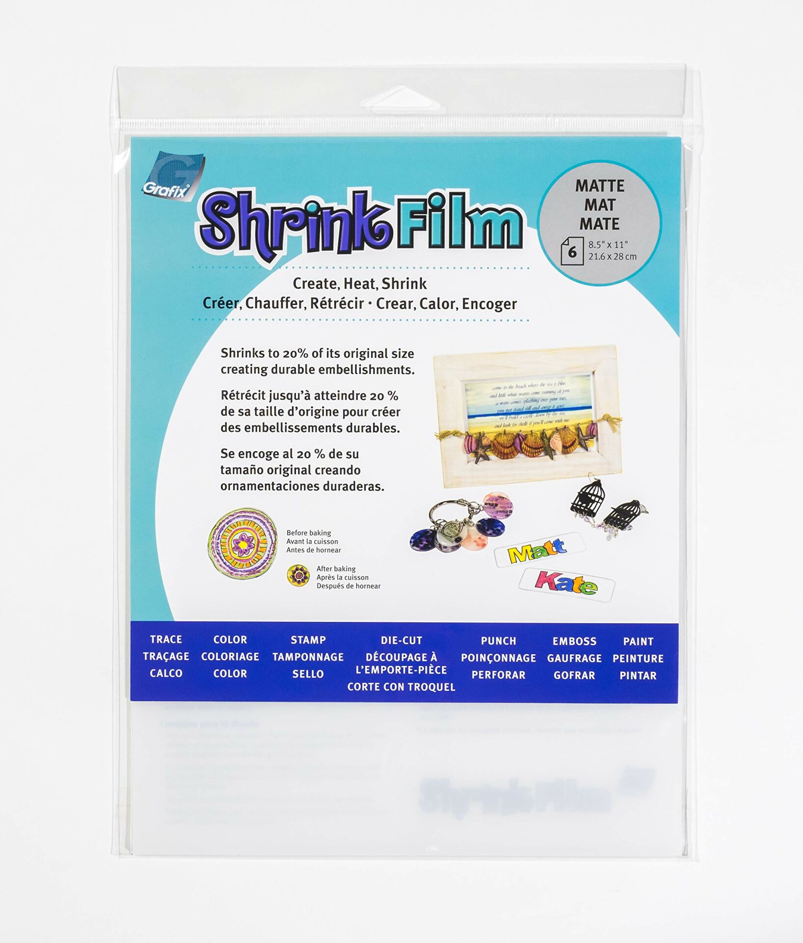 Shrink Film Takı Tasarım Kağıtları Mat