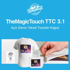 TTC 3.1 - A4 Ebatı - Açık Zemin Tekstil Transfer Kağıdı TTC 3.1 A4