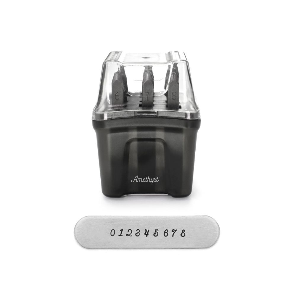 Amethyst ImpressArt Signature 3mm Metal Numara Damga Seti