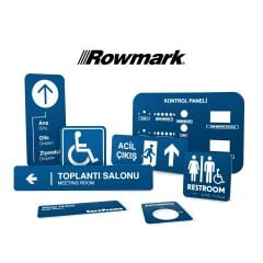 Rowmark Mavi / Beyaz - LaserMax LM922512 Lazer Plaka (30cm x 40cm)