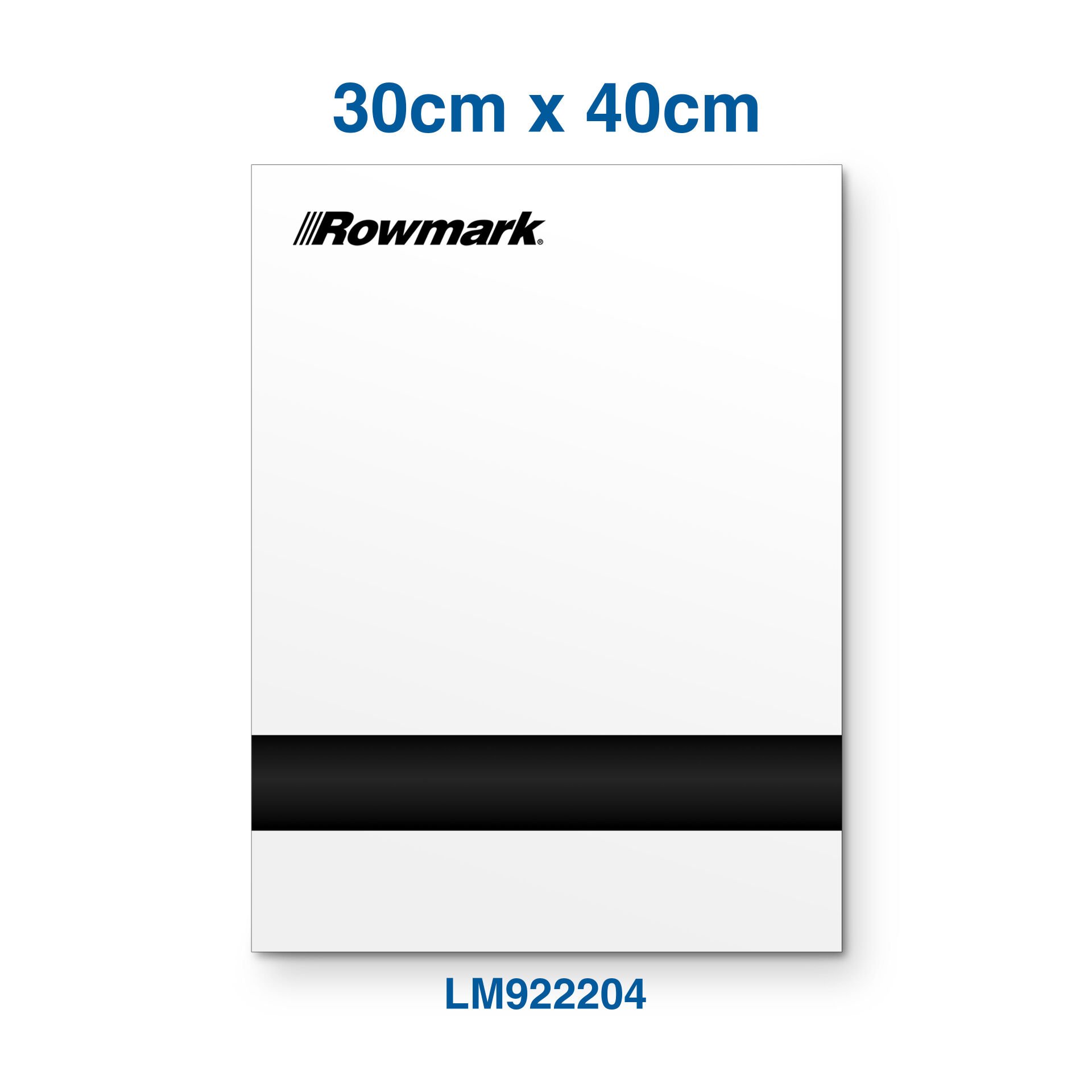 Rowmark Beyaz / Siyah - LazerMax LM922204 Lazer Kazıma Plakası (30cm x 40cm)