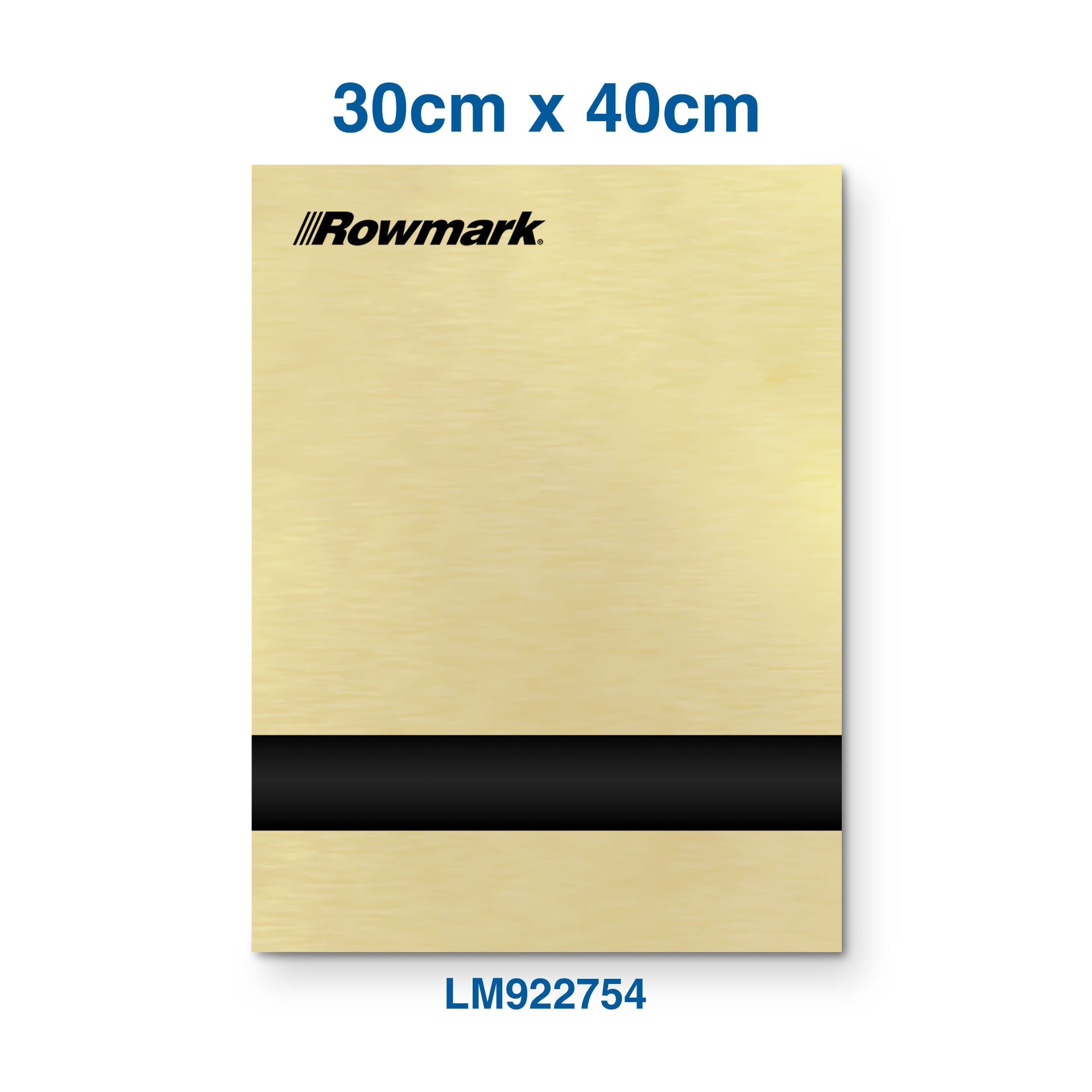 Rowmark Mat Altın (Euro Gold) / Siyah Lazer Plaka - LaserMax LM922754 (30cm x 40cm)