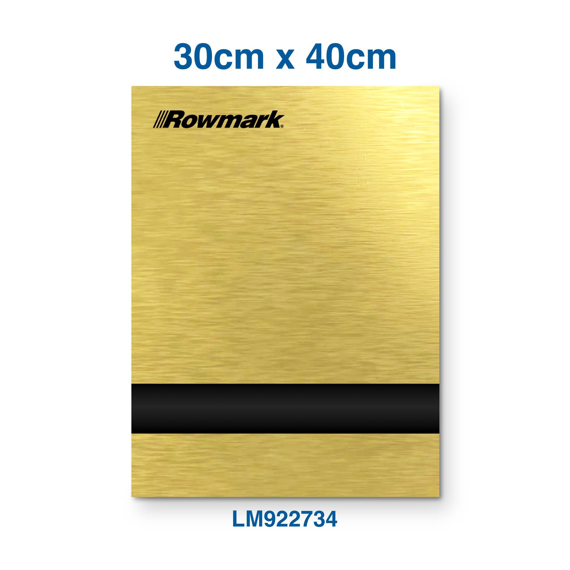 Rowmark Fırçalı Altın (Brushed Gold) / Siyah Lazer Plaka - LaserMax LM922734 (30cm x 40cm)