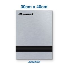 Rowmark | Kumlu Gümüş ( Smooth Silver) / Siyah Lazer Kazıma Plakası | LaserMax LM922344 (30cm x 40cm)